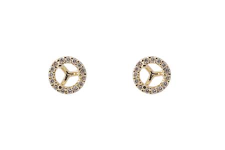 A000-72705: SEMI DIA EARR .12 TW (HOLDS .25 EACH)