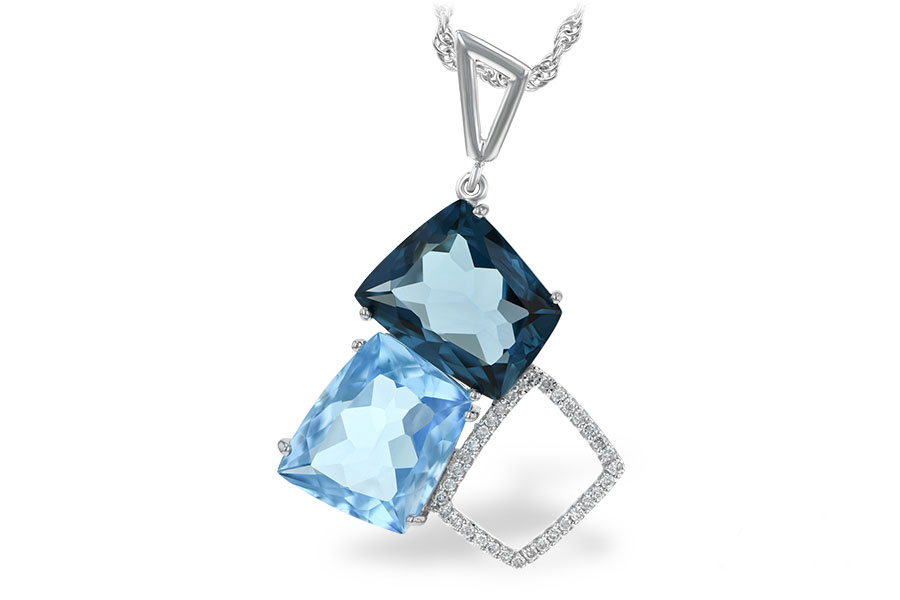 A188-89032: NECK 10.60 BLUE TOPAZ 10.73 TGW