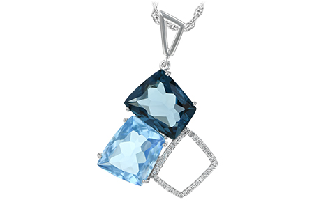 A188-89032: NECK 10.60 BLUE TOPAZ 10.73 TGW