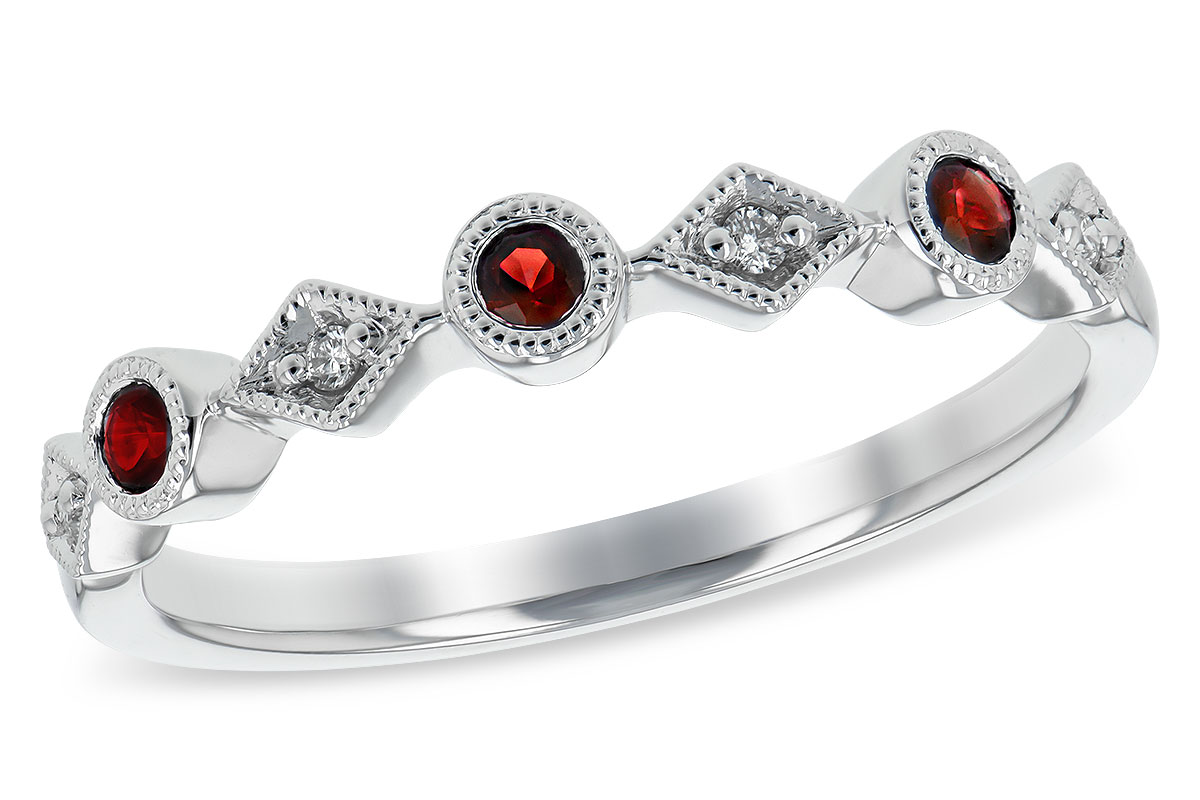 A189-73632: LDS WED RG .13 RUBY .16 TGW