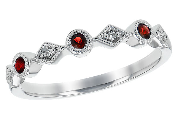 A189-73632: LDS WED RG .13 RUBY .16 TGW