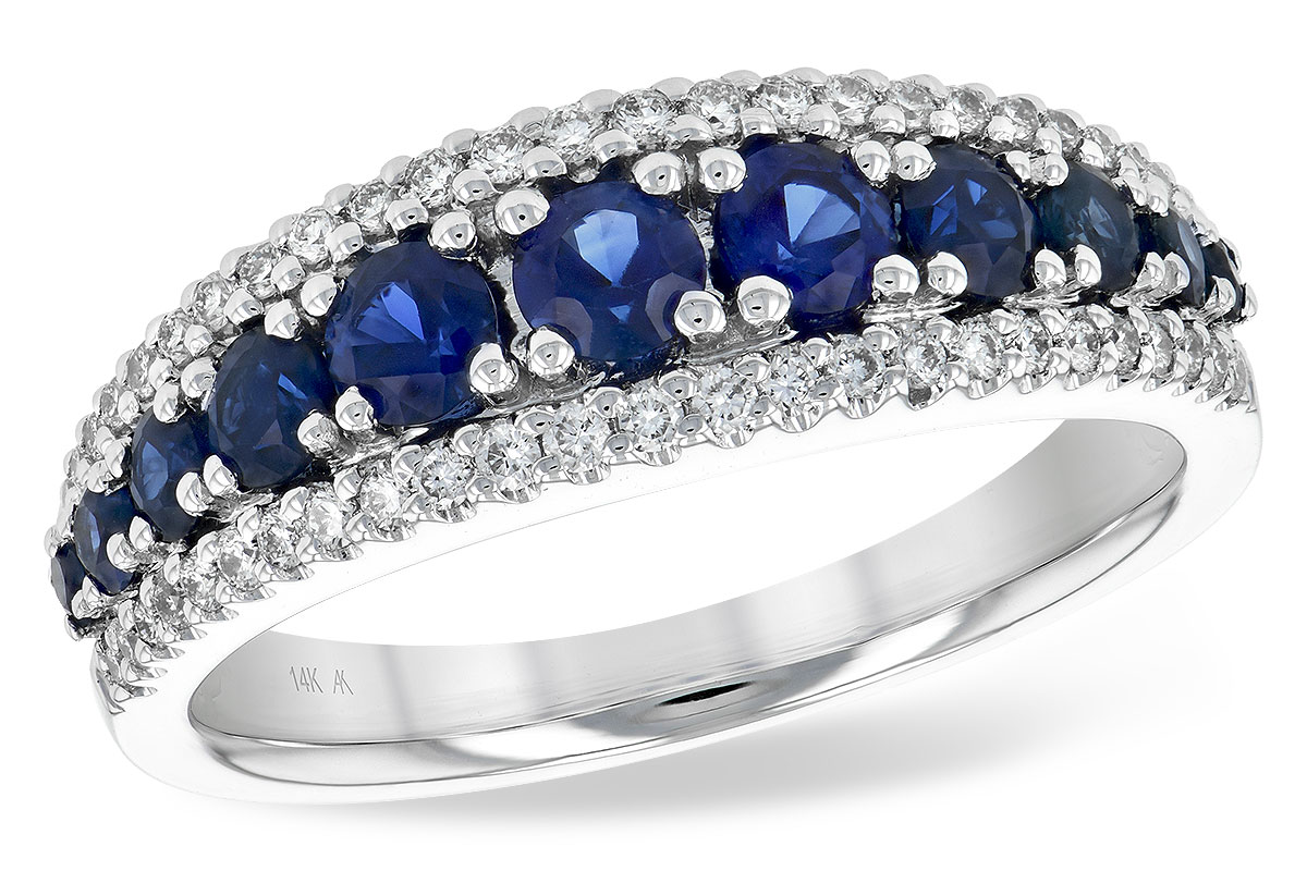 A189-81769: LDS WED RG .93 TW SAPP 1.16 TGW