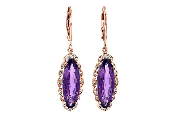 A190-71732: EARR 4.75 AMETHYST 4.90 TGW