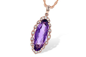 A190-71741: NECK 3.60 AMETHYST 3.74 TGW