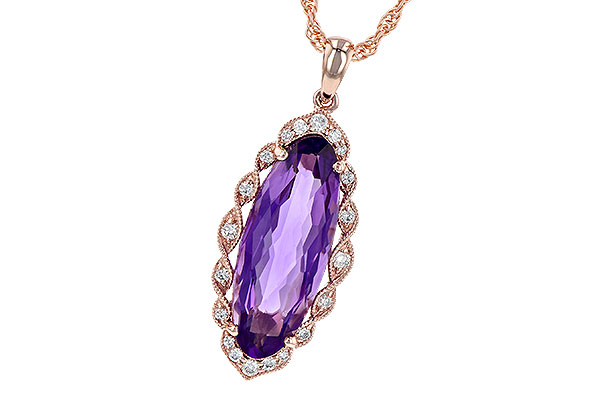 A190-71741: NECK 3.60 AMETHYST 3.74 TGW