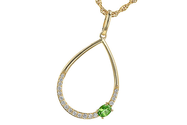 A190-71778: NECK .17 GREEN GARNET .26 TGW