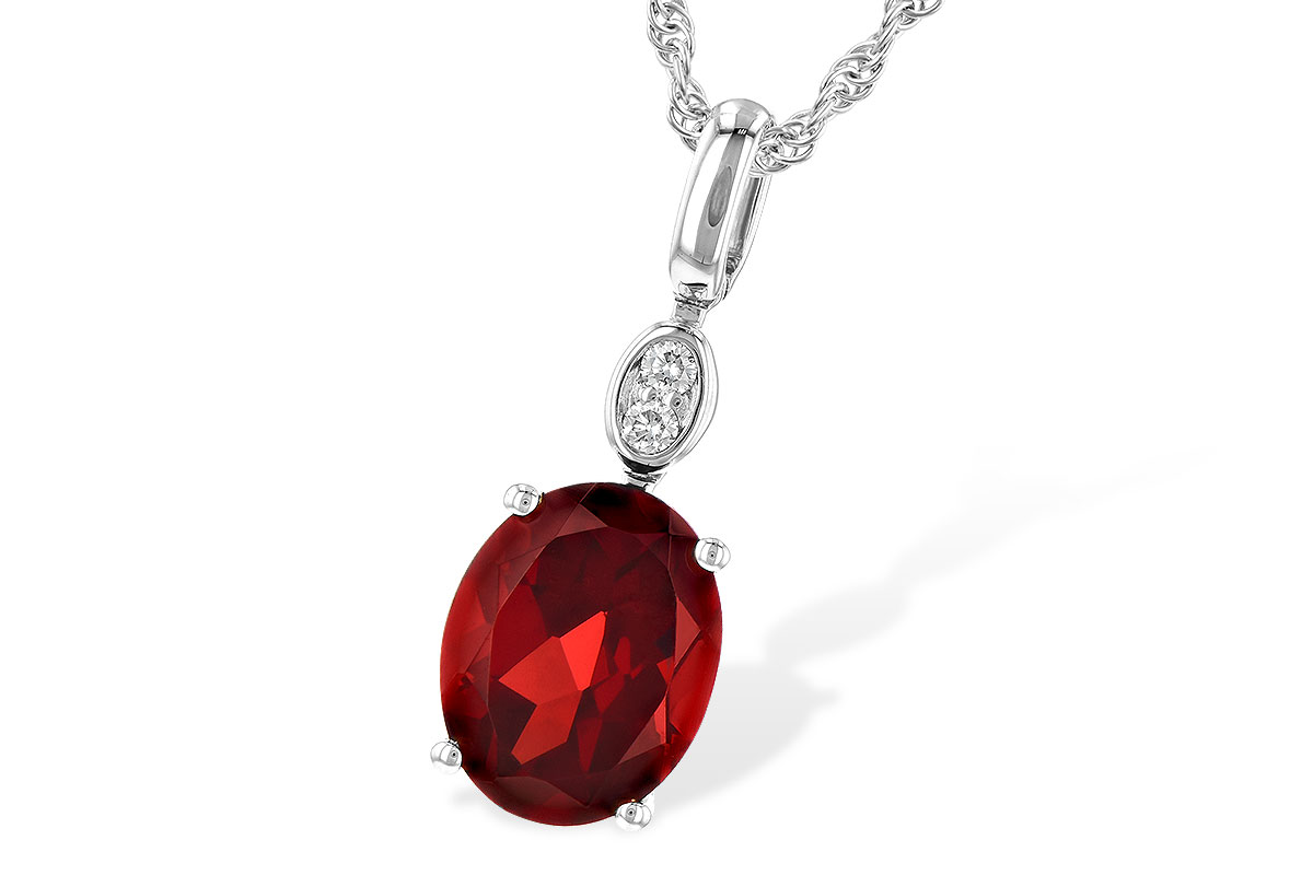 A190-71814: NECK 2.90 GARNET 2.93 TGW (10x8MM GAR)