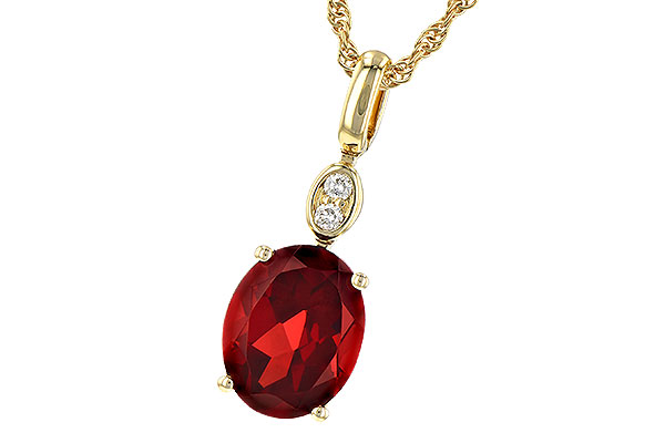A190-71814: NECK 2.90 GARNET 2.93 TGW (10x8MM GAR)
