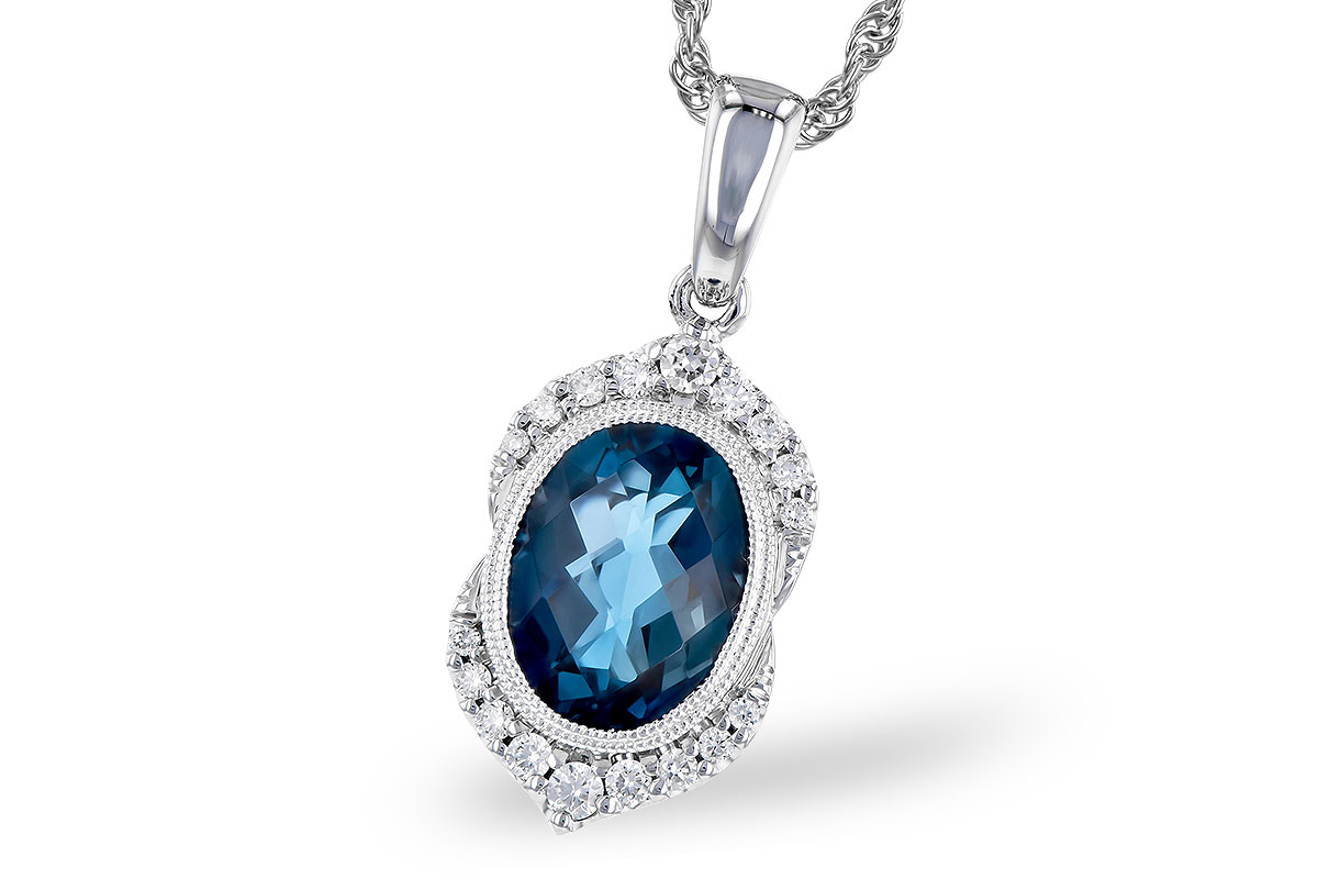 A273-45432: NECK 1.96 LONDON BLUE TOPAZ 2.10 TGW