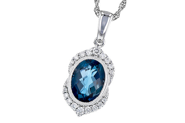 A273-45432: NECK 1.96 LONDON BLUE TOPAZ 2.10 TGW