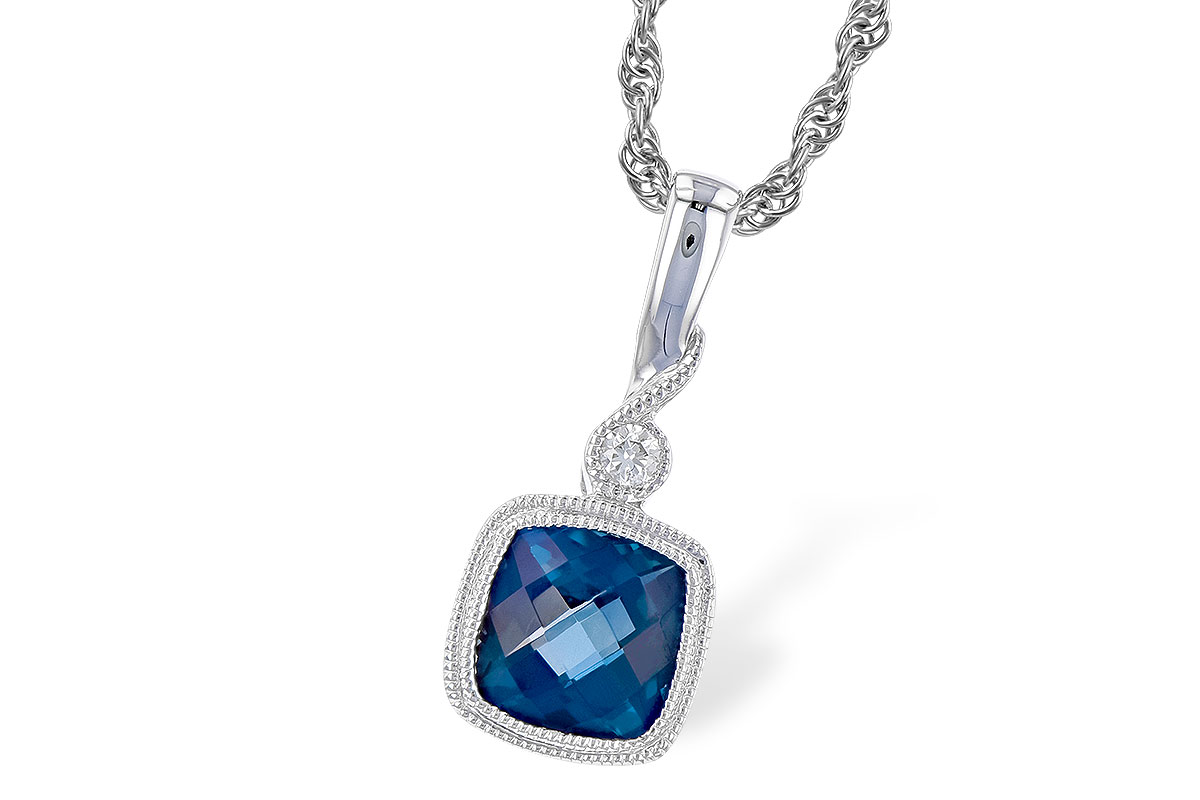 A274-28096: NECK 1.05 LONDON BLUE TOPAZ 1.07 TGW