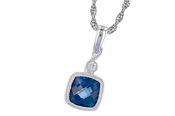 A274-28096: NECK 1.05 LONDON BLUE TOPAZ 1.07 TGW