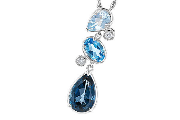 A274-30896: NECK 1.99 TW BLUE TOPAZ 2.02 TGW