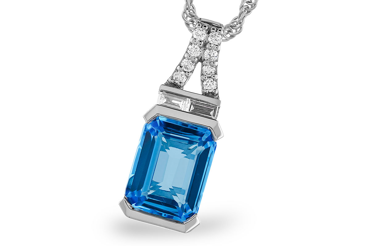 A274-34487: NECK 2.64 LONDON BLUE TOPAZ 2.80 TGW (9x7MM BT)