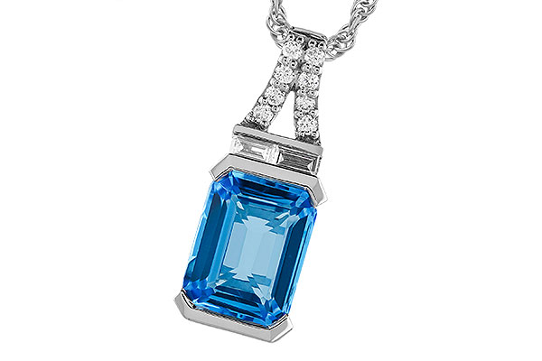 A274-34487: NECK 2.64 LONDON BLUE TOPAZ 2.80 TGW (9x7MM BT)