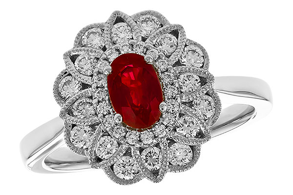 A274-35396: LDS RG .55 TW RUBY 1.07 TGW (6x4MM RUBY)