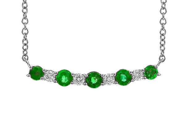 A274-35405: NECK .43 TW EMERALD .55 TGW