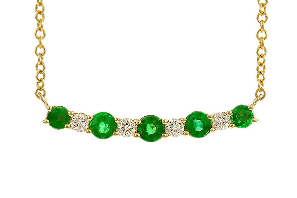 A274-35405: NECK .43 TW EMERALD .55 TGW