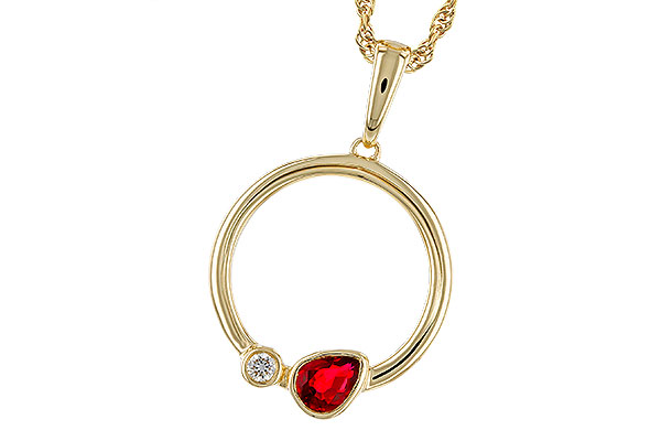 A275-20887: NECKLACE .24 RUBY .26 TGW