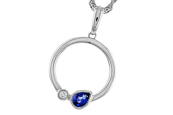 A275-20896: NECKLACE .26 SAPPHIRE .28 TGW