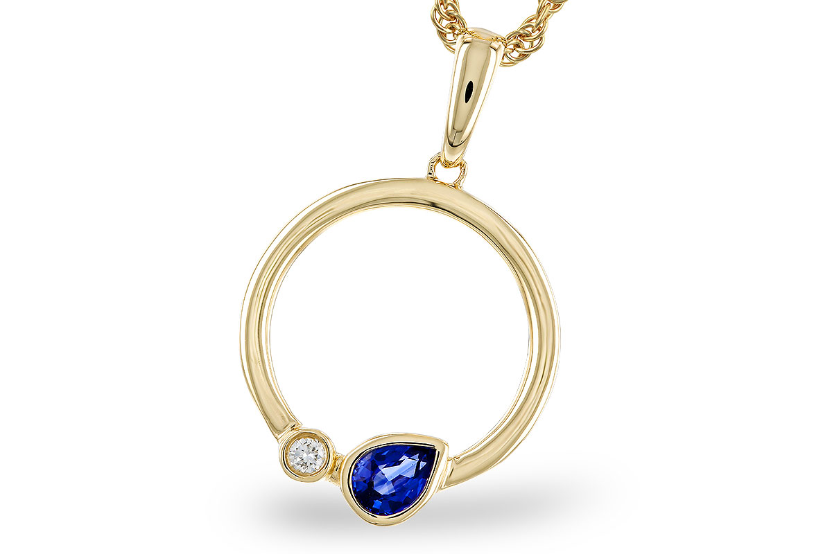 A275-20896: NECKLACE .26 SAPPHIRE .28 TGW