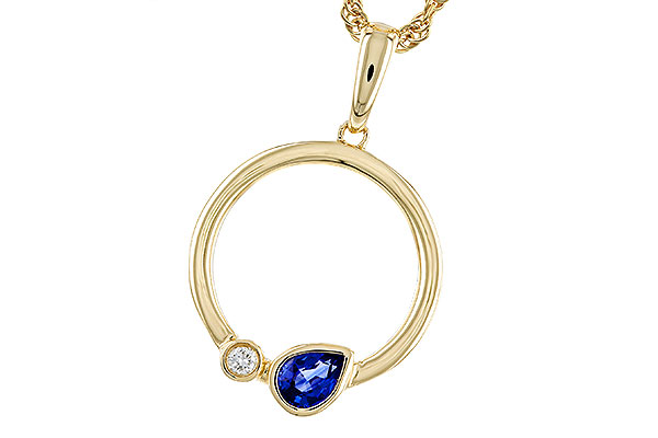 A275-20896: NECKLACE .26 SAPPHIRE .28 TGW