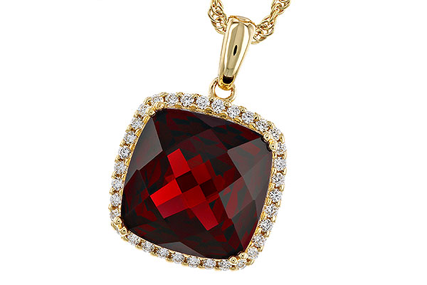 A275-21787: NECKLACE 9.26 GARNET 9.51 TGW (12MM CU)