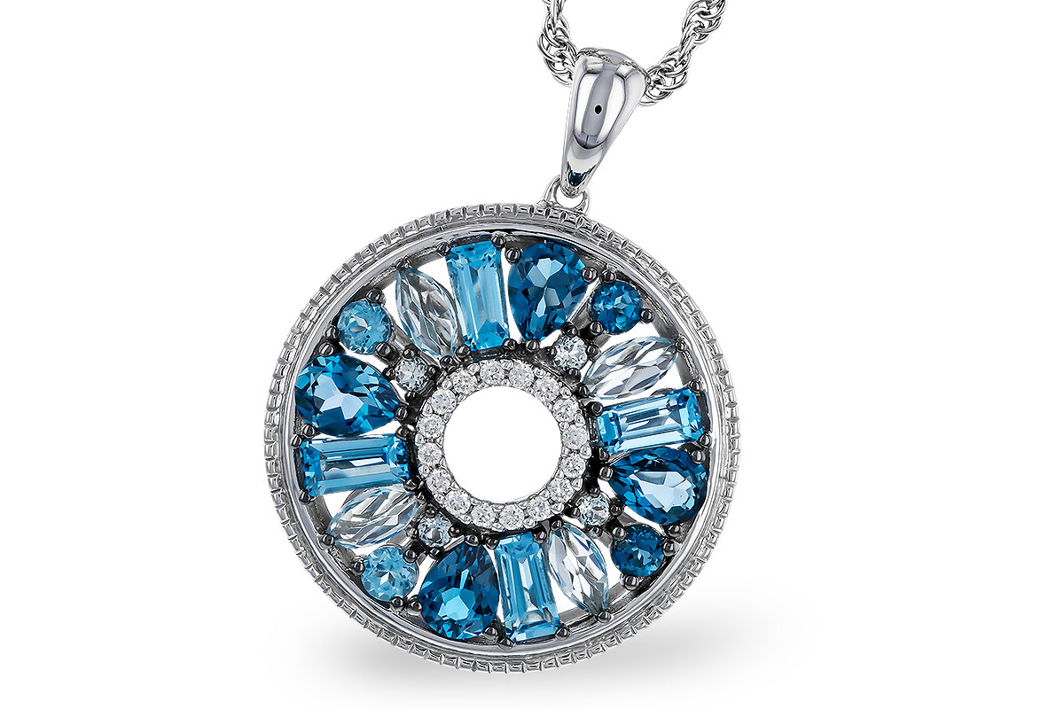 A275-22669: NECKLACE 1.67 BLUE TOPAZ 1.72 TGW