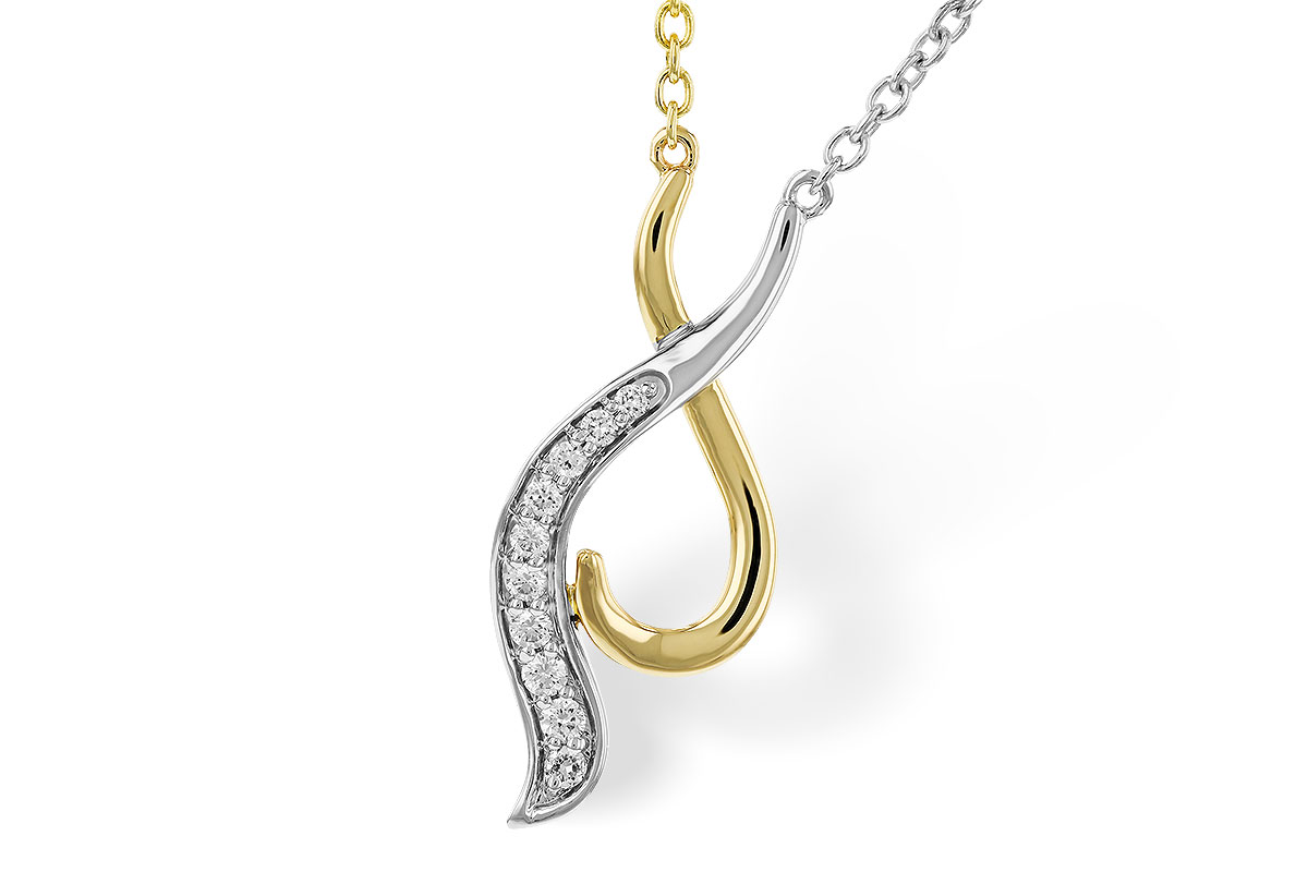 A275-23605: NECKLACE .10 TW (18")