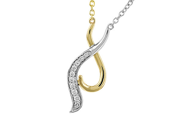 A275-23605: NECKLACE .10 TW (18")