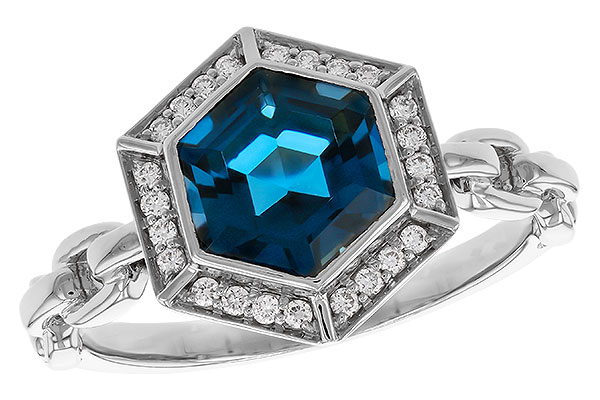 A275-24496: LDS RG 2.03 LONDON BLUE TOPAZ 2.14 TGW (7.5MM LBT)
