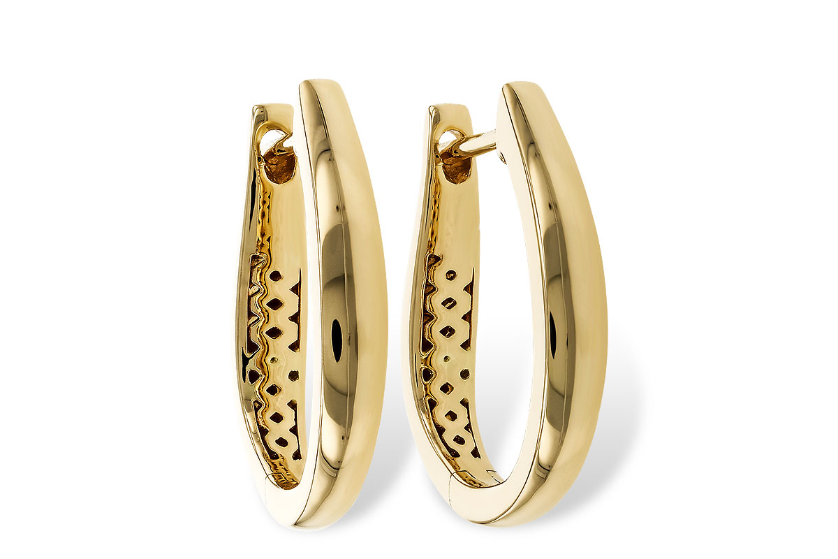 A275-24532: GOLD EARRINGS (17MM)