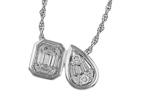 A275-26332: NECKLACE .17 BAG .25 TW