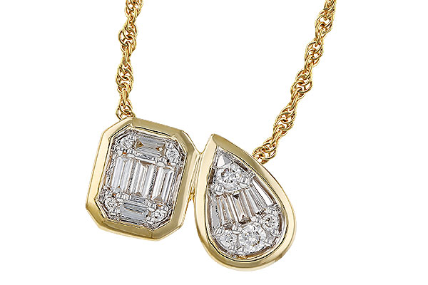 A275-26332: NECKLACE .17 BAG .25 TW