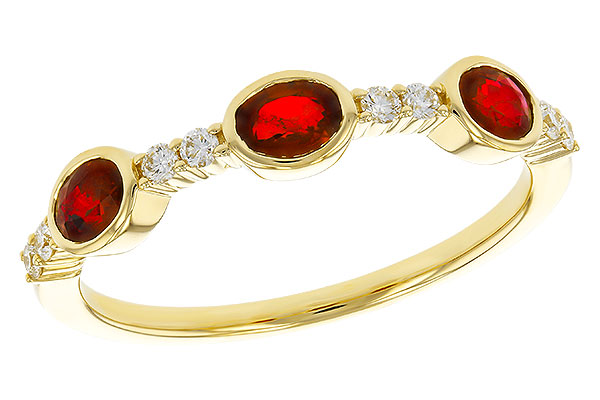 A275-27187: LDS WED RG .66 TW RUBY .78 TGW