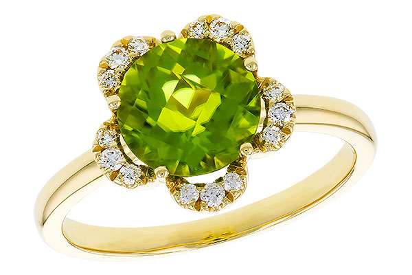 A275-27196: LDS RG 2.16 PERIDOT 2.28 TGW (8MM RD)