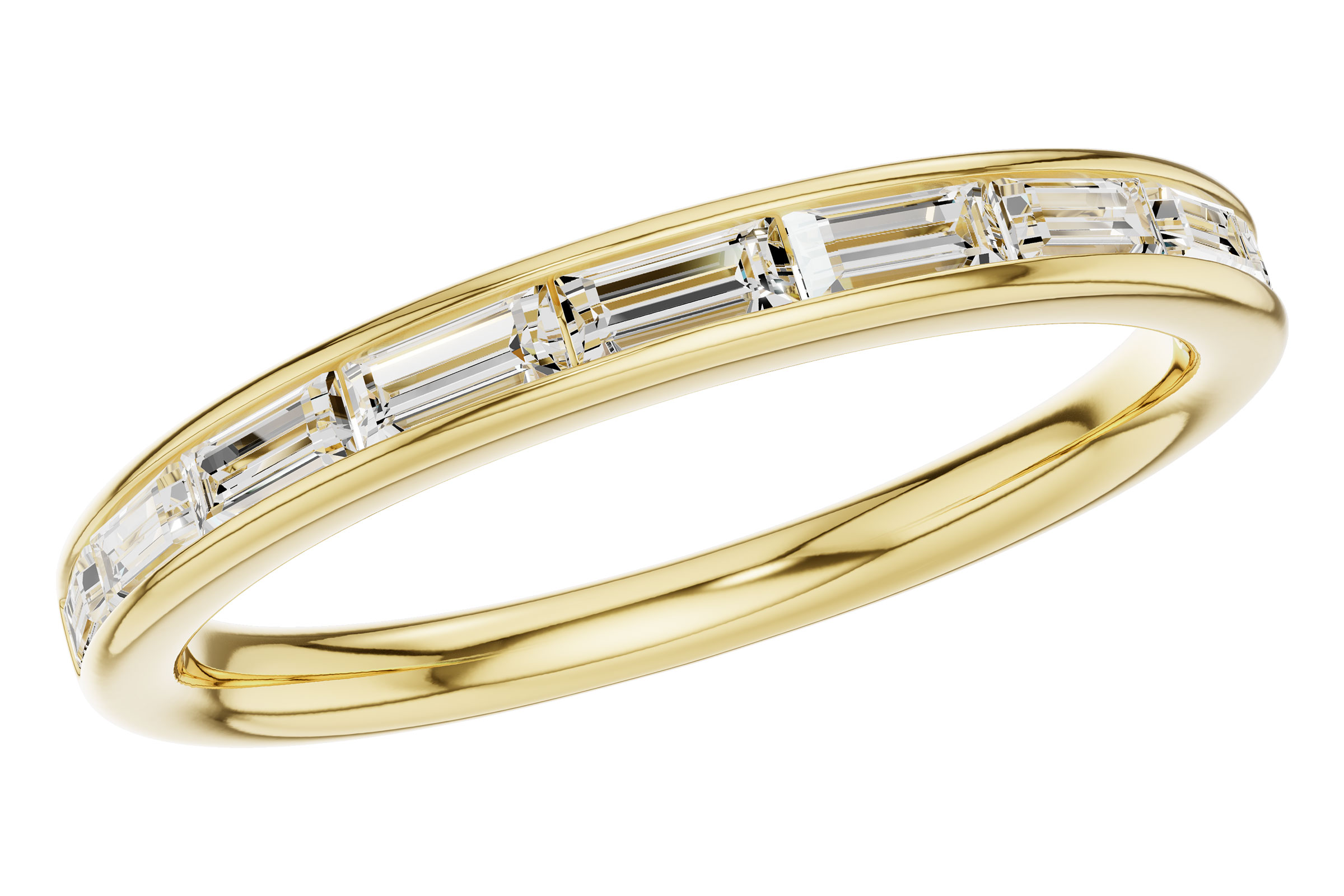 A276-09923: LDS DIA WED RG .44 TW BAGUETTES