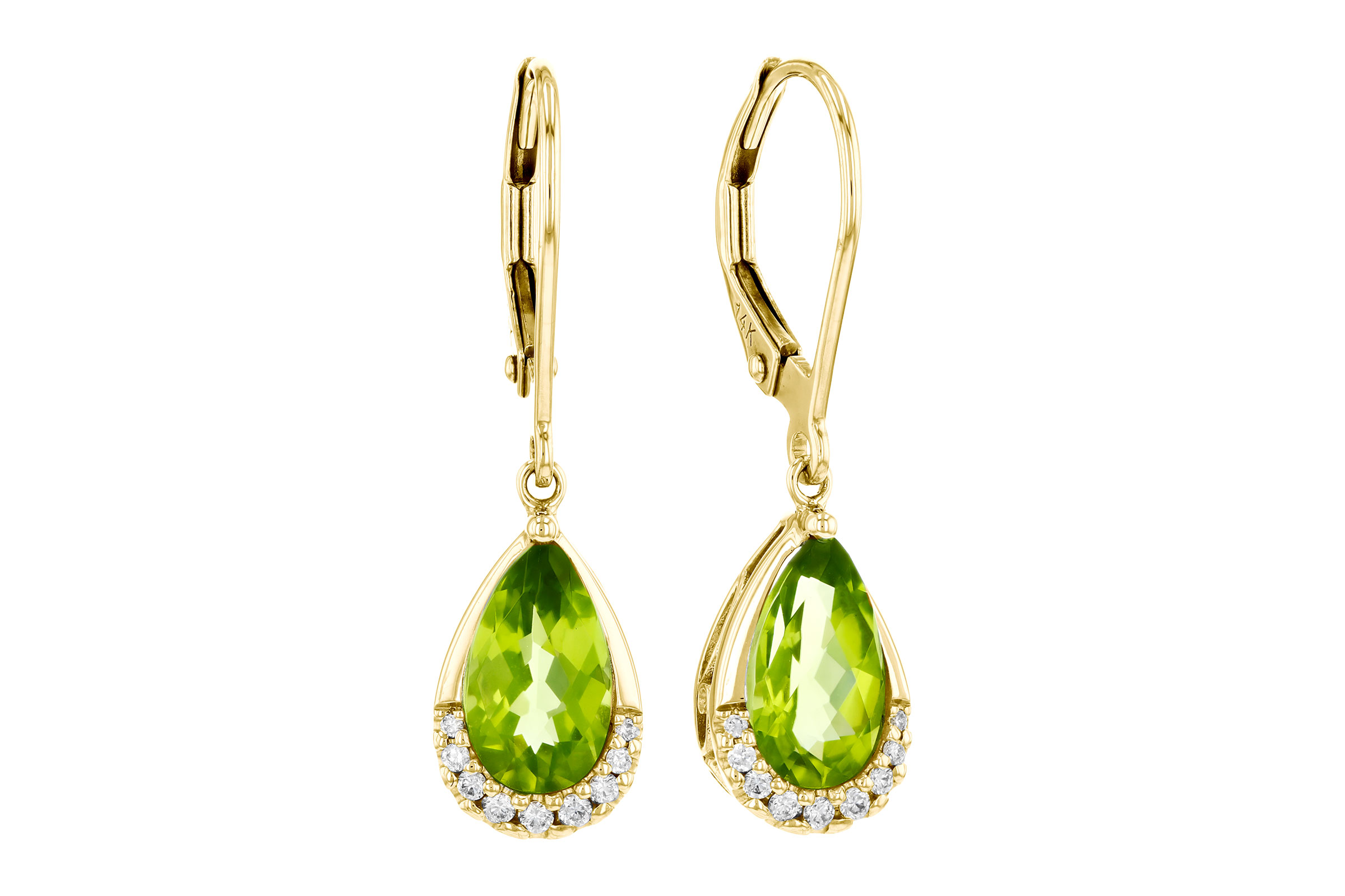 A276-11741: EARR 1.85 PERIDOT 1.94 TGW (9x5MM PS)