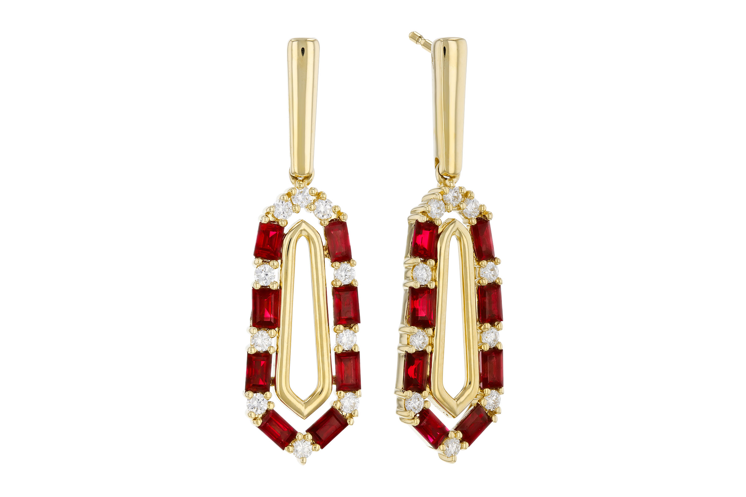 A276-12687: EARR .98 TW RUBY 1.26 TGW