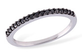 B185-26341: LDS WED RG .16 TW BLACK DIAS