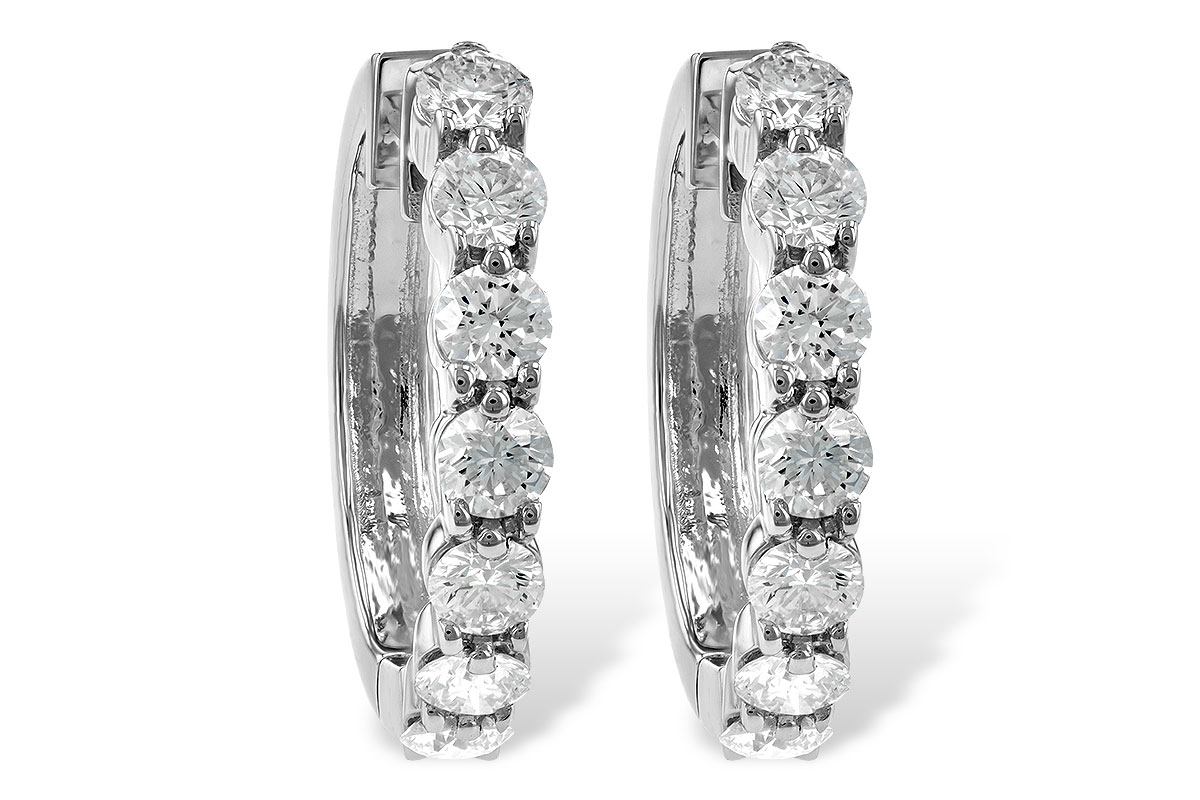B186-12659: EARRINGS 2 CT TW