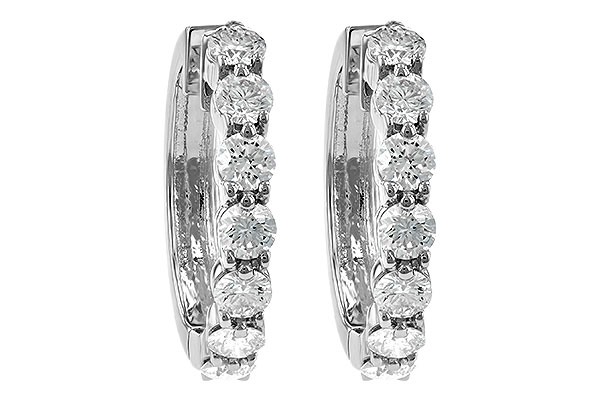 B186-12659: EARRINGS 2 CT TW