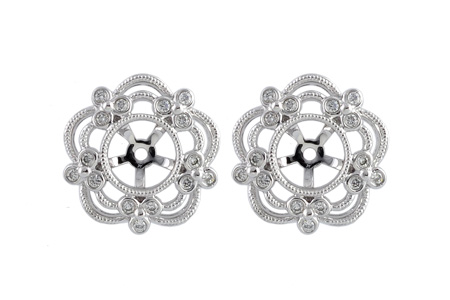 B186-13632: EARRING JACKETS .16 TW (FOR 0.75-1.50 CT TW STUDS)