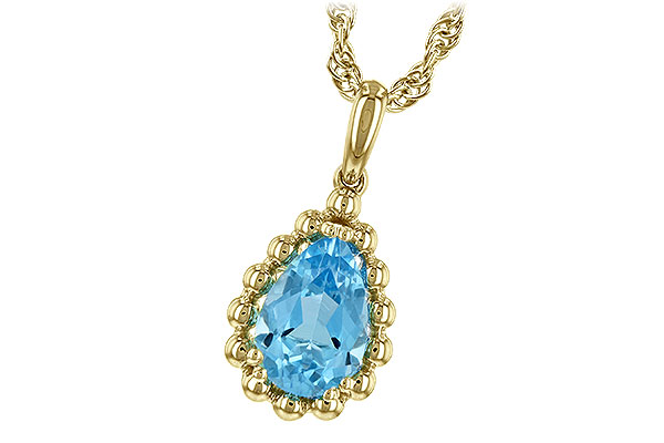B189-77259: NECKLACE 1.55 CT BLUE TOPAZ