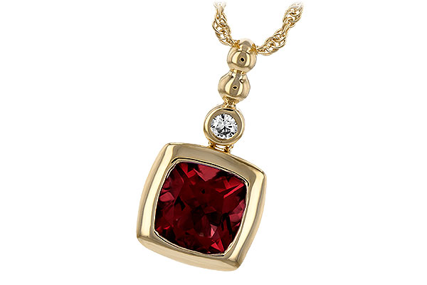 B189-78132: NECK 1.40 GARNET 1.44 TGW