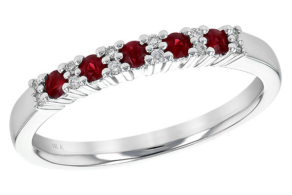 B190-65450: LDS WED RG .22 RUBY .29 TGW