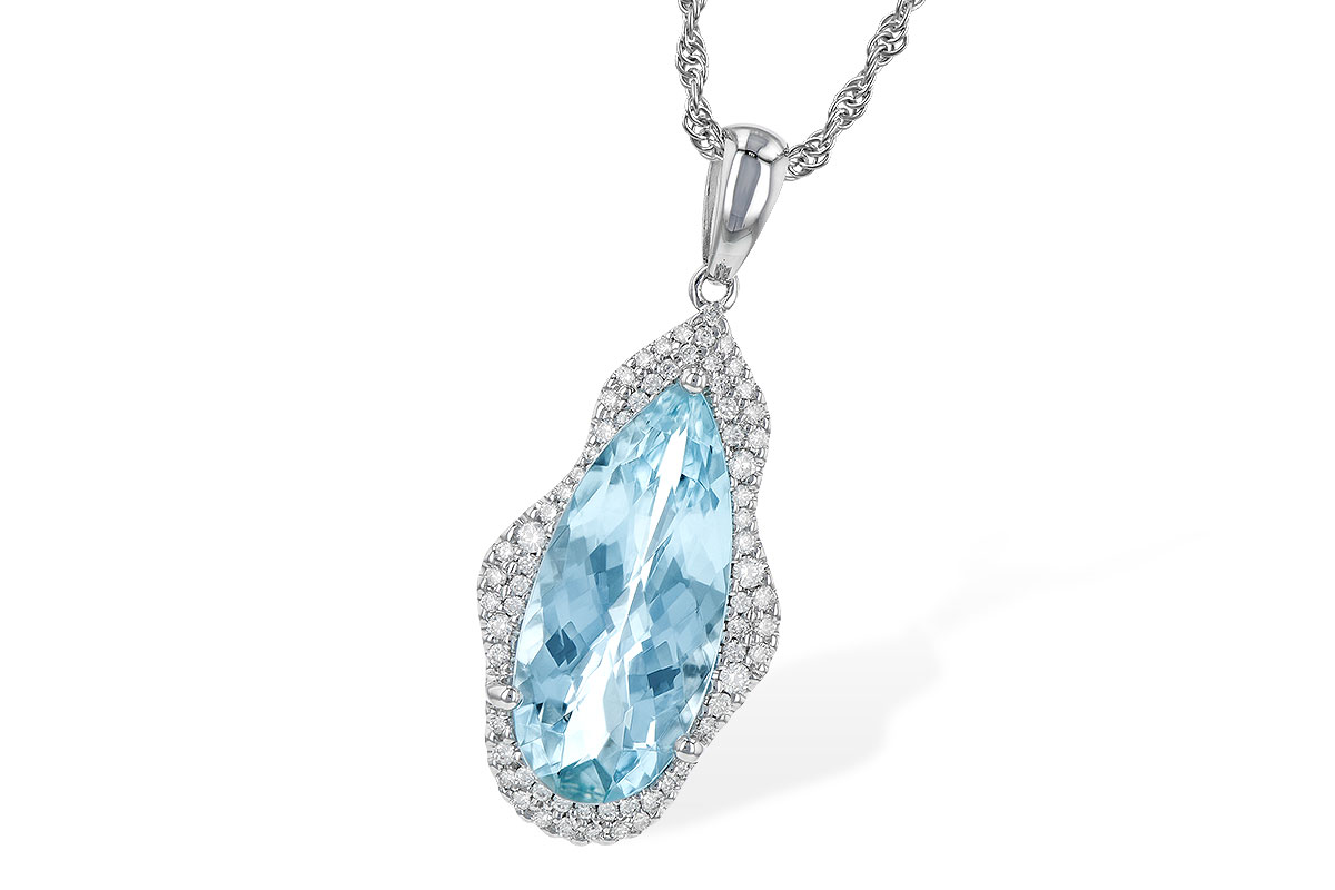 B190-69941: NECK 3.97 AQUAMARINE 4.20 TGW