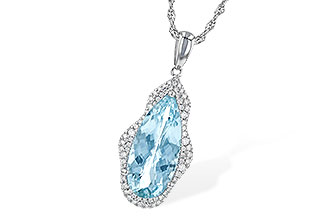 B190-69941: NECK 3.97 AQUAMARINE 4.20 TGW