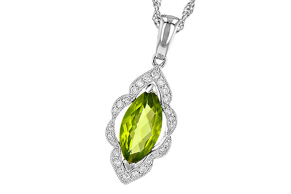 B190-69978: NECK .94 PERIDOT 1.05 TGW