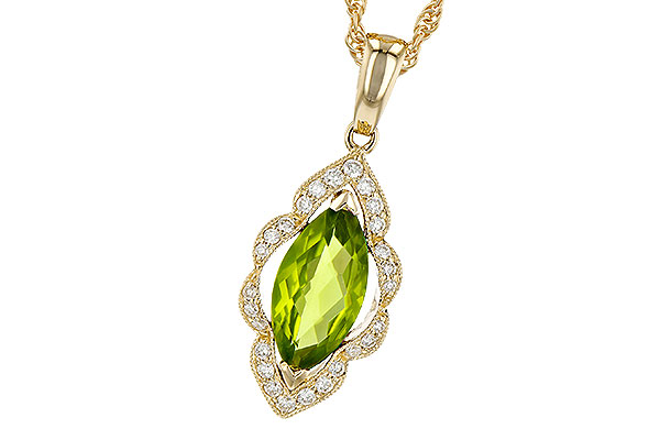 B190-69978: NECK .94 PERIDOT 1.05 TGW